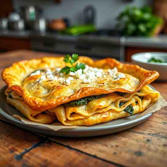 Spanakopita with Phyllo Dough Sheets Recipe
